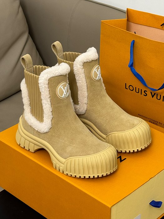 23fw lv 스키 첼시부츠