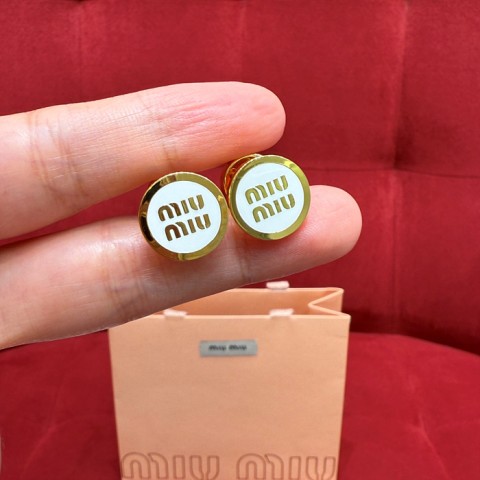 miu mi* 에나멜 메탈 귀걸이