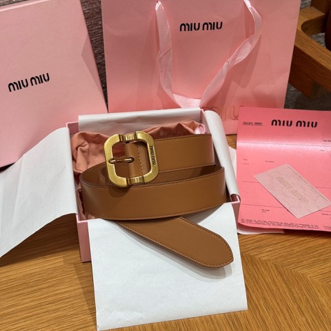 miu mi* 로고 버클 벨트 정품급