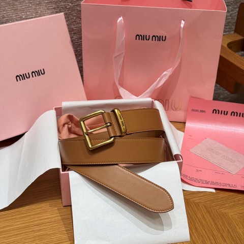 miu mi* 클래식 로고 버클 벨트 정품급