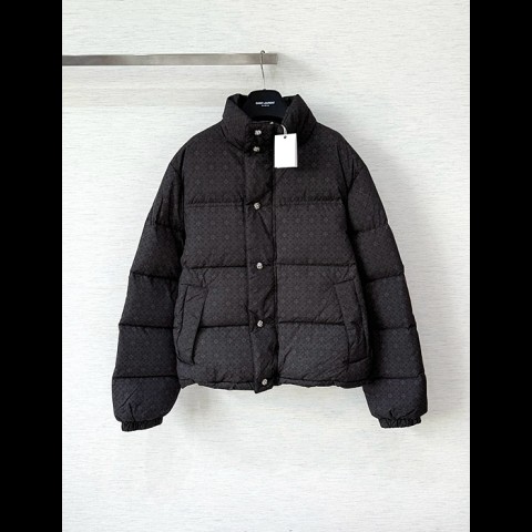 chrom* hearts 자카드 다운 패딩